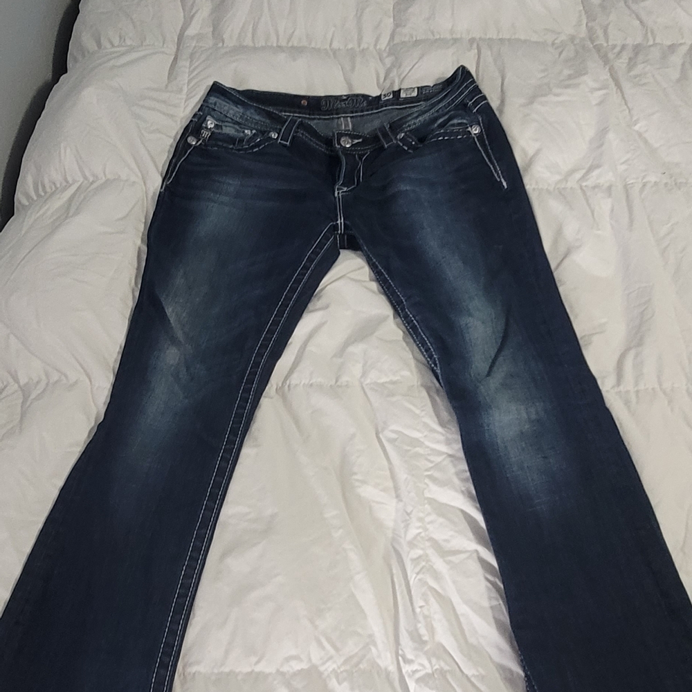Miss Me Dark Blue Boot Cut Jeans